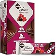 NuGo Slim Dark Chocolate Raspberry Truffle, 17g Protein Bar, Gluten Free, Non-GMO, Kosher, Keto Friendly, Low Carb, 12 Count