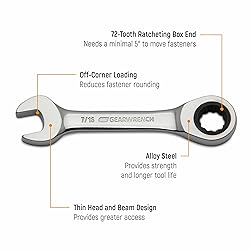 GEARWRENCH 14 Pc. 12 Point Stubby Ratcheting