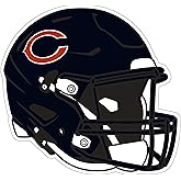 Siskiyou Sports NFL Chicago Bears Helmet Auto Decal, Team Colors, One Size