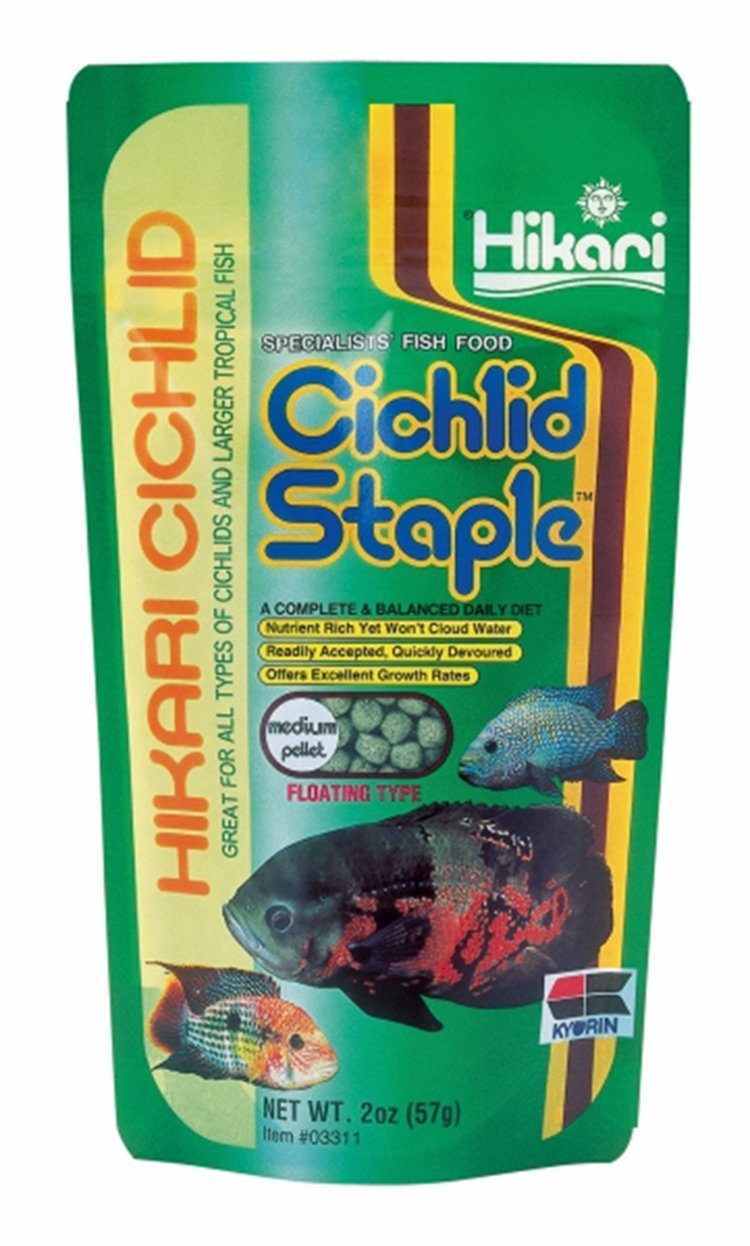 Hikari Cichlid Staple Fish Food, Medium Pellet, 250g by HIKARI SALES U.S.A,INC