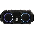 Altec Lansing LifeJacket Jolt - Waterproof Bluetooth Speaker, Durable & Portable Speaker with Qi Wireless Charging and Voice Assistant, Black w/Lights