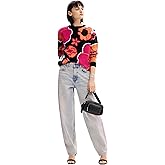 Desigual Womens Woman Flat Knit Thin Gauge Pullover