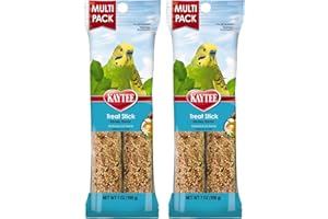 Kaytee Forti-Diet Pro Health Honey Pet Bird Treat Sticks for Parakeets, 2 Bars, 7 Ounce (Pack of 2)