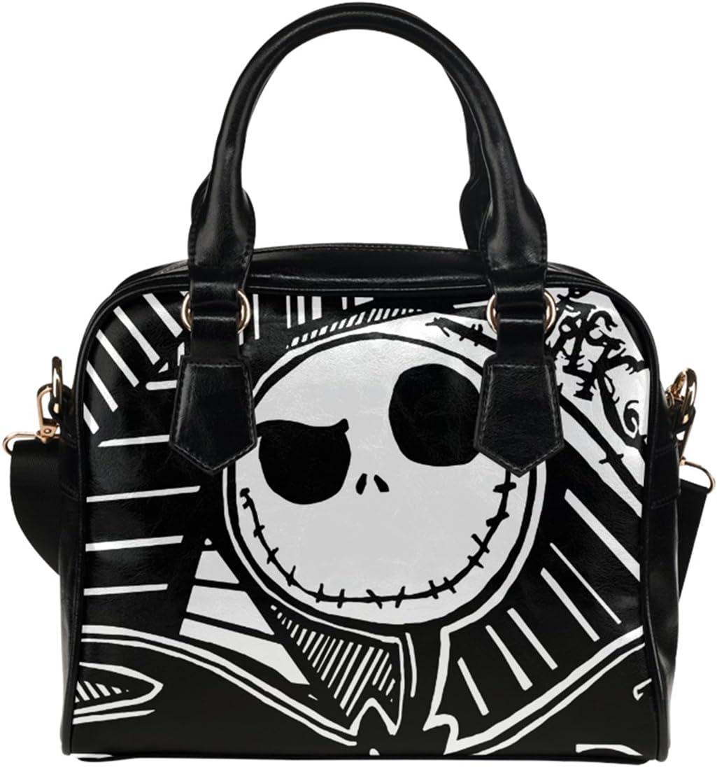 Fashionable Female Shell Shoulder Handbag Crossbody Handbag Tote with The Nigntmare Before Christamas Theme