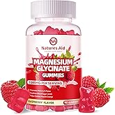 Magnesium Glycinate Gummies 1000mg - Sugar Free Magnesium Potassium Supplement with Vitamin D, B6, CoQ10 for Calm Mood & Slee