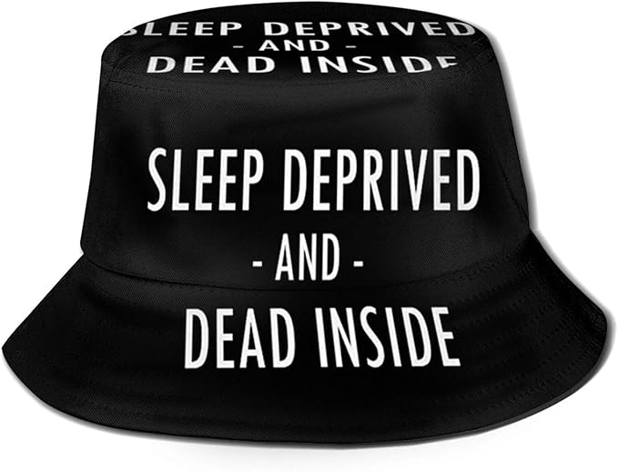 Amazon.com: Sleep Deprived and Dead Bucket Hat Unisex Sun Hat Summer