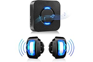 COTINSE Wireless Motion Sensor LED Light - Motion Detector Alarm Chimes Door Sensor with 500 FT Range Security Alert Monitor System for Home, Business, Store, Office, School