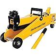Performance Tool W1640 2-1/2 Ton Garage Jack, (5,000 lbs.) 5-15.5-Inch Lift, Swivel Casters, For Cars/Trucks