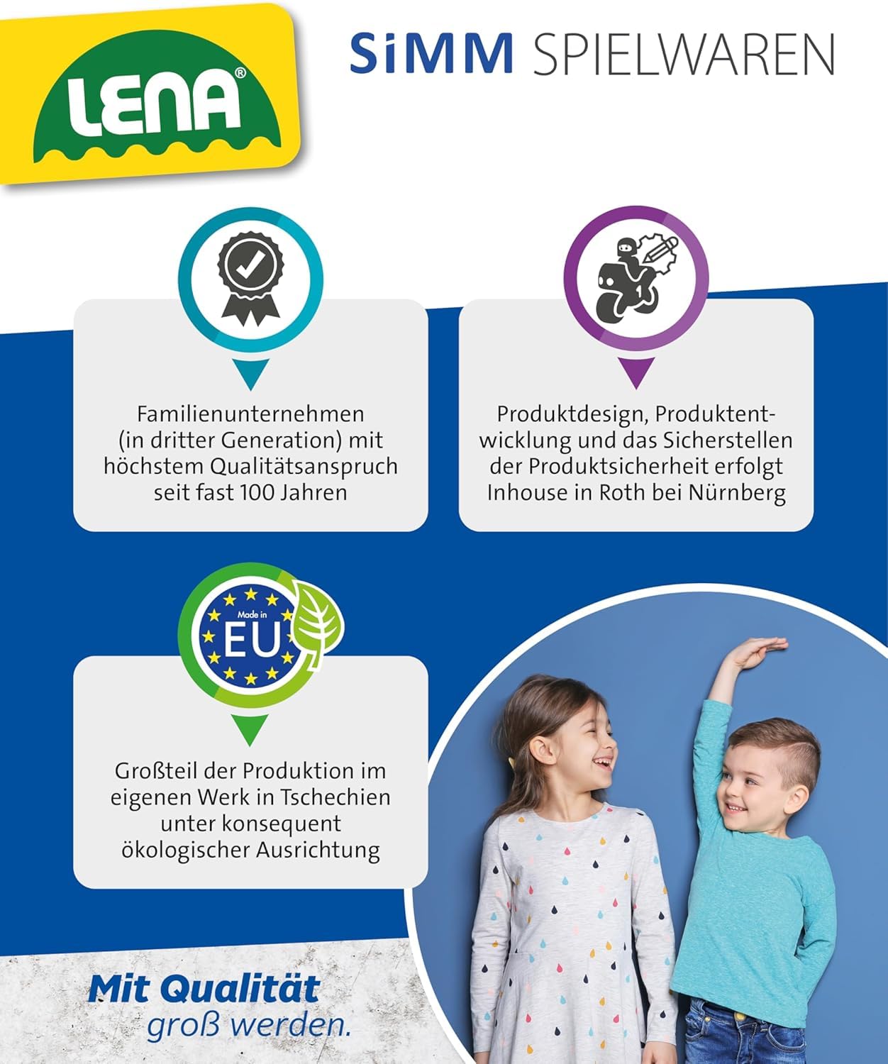 Lena Bastelkoffer mit 400 Teilen, Bastelset bestehend aus Papier, Moosgummi, Pfeifenreiniger, Strasssteine, Wackelaugen, Pompons und Knöpfe, Pink & Lila, geeignet für Kinder ab 5 Jahren 5