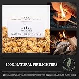 Log Barn Natural Firelighters Box of 40 for Wood Burners & Ovens view 2