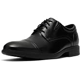Clarks Men's Steadwell Cap Oxford Shoes | Leather Upper, Breathable Construction, Comfort Foam Footbed, Slip-Resistant Traction