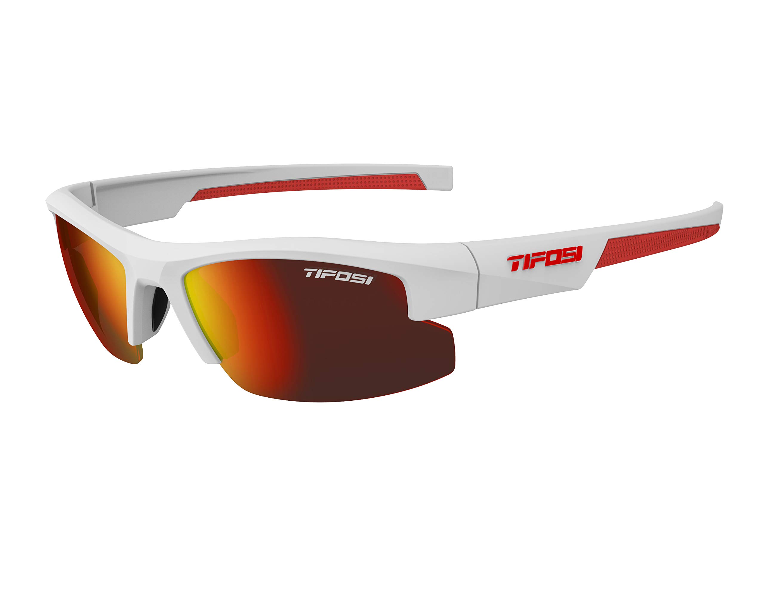 Tifosi SHUTOUT SINGLE LENS SUNGLASSES 2021: MATTE WHITE/RED