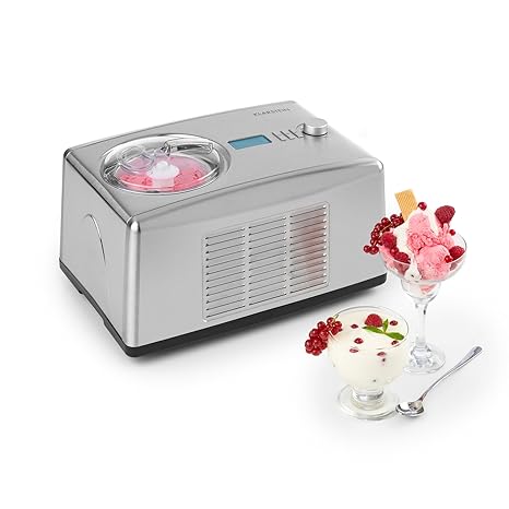 Klarstein Yo & Yummy 2-in-1 Eiscremebereiter & Yoghurt Maker • Eiscremebereiter • Joghurtmaschine • Softeismaschine • Timer •