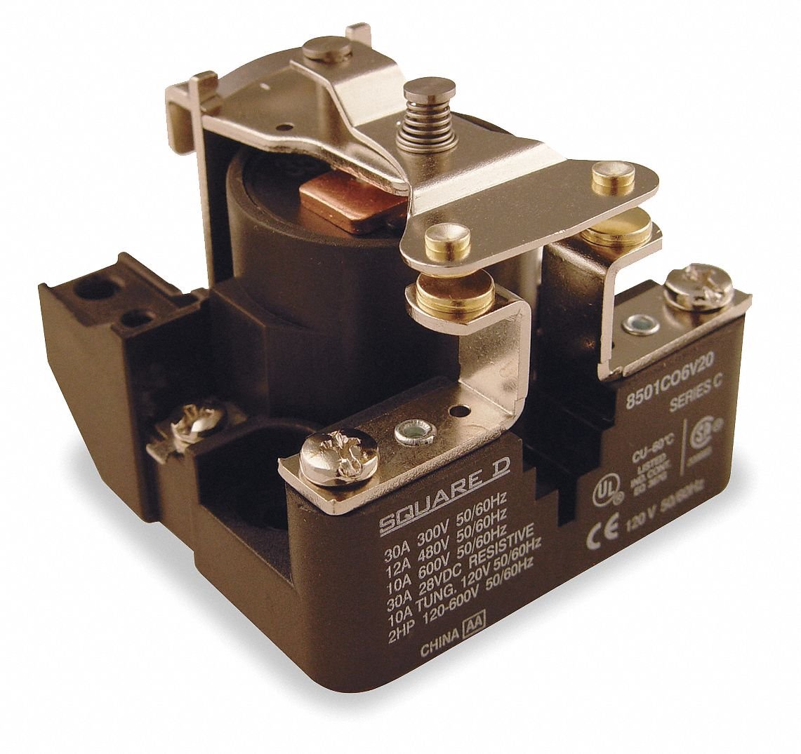 Open Power Relay, 4 Pin, 480VAC, SPSTNO Industrial