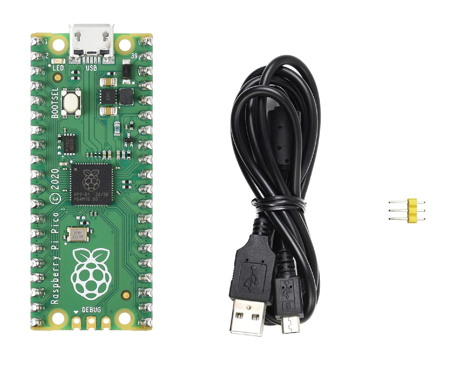 IBest Colourful Pre-Soldered Raspberry Pi Pico RP2040 Microcontroller board Flexible Mini Board Based on Raspberry Pi RP2040 Chip,Dual-core Arm Cortex M0+ Processor,Support C/C++/Python