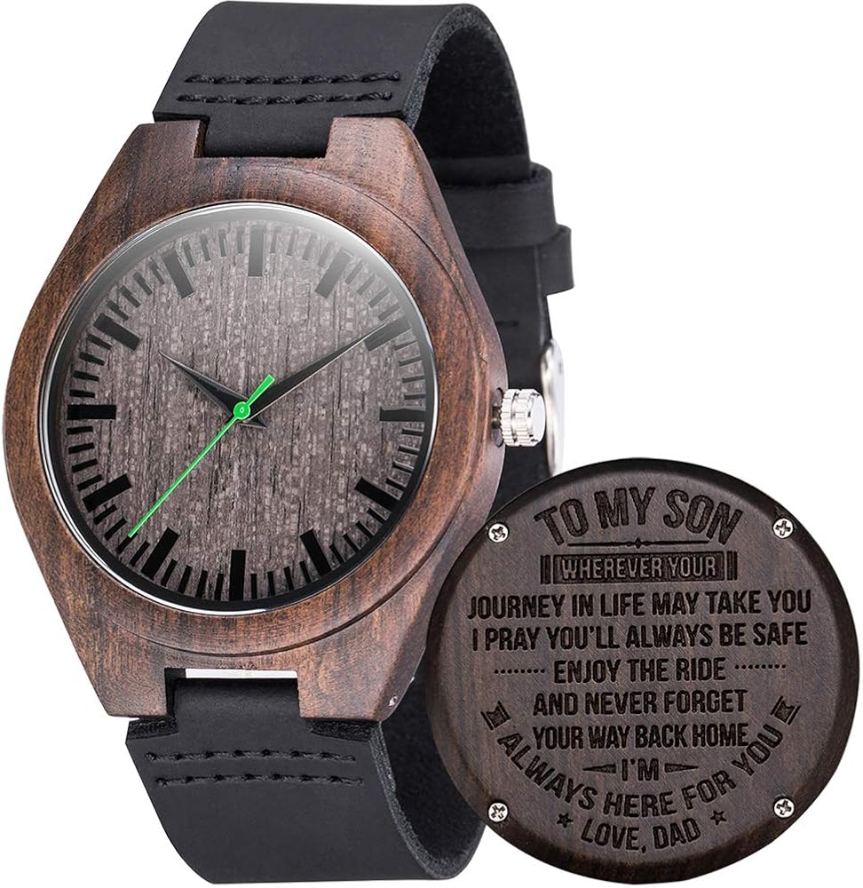 engraved watch for son from mom and dad