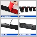 Zayejod 2M Laminate Threshold Transition Strip PVC Door Bar Black 5cm view 3