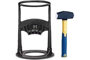 MaxDeems XL Wood Splitter, Manual Log Splitter with 4lbs Sledge Hammer | Kindling Splitter | Log Splitter | Manual Wood Splitter - Safe Kindling Wood Cracker, Firewood Splitter for Garden & Camping