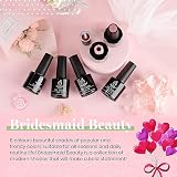 Beetles Gel Polish Bridesmaid Beauty 6-Color Nude Gray Pink Set 683-688 view 3