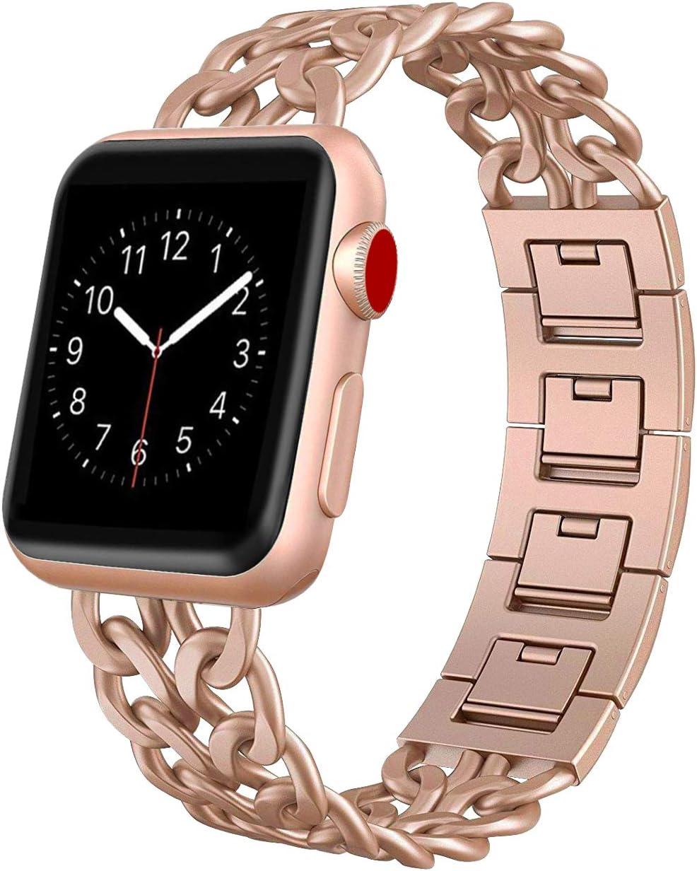 AmzAokay Cowboy Metal Band Compatible for Apple Watch Band Series 7 6 SE 4 5 40mm 41mm 44mm 45mm iWatch Series 3 2 1 38mm 42mm, Wristband Strap Bracelet