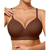 FeelinGirl Wireless Supportive Bra for Women, Seamless Comfort Bralettes No Underwire Full Coverage Everyday Bras