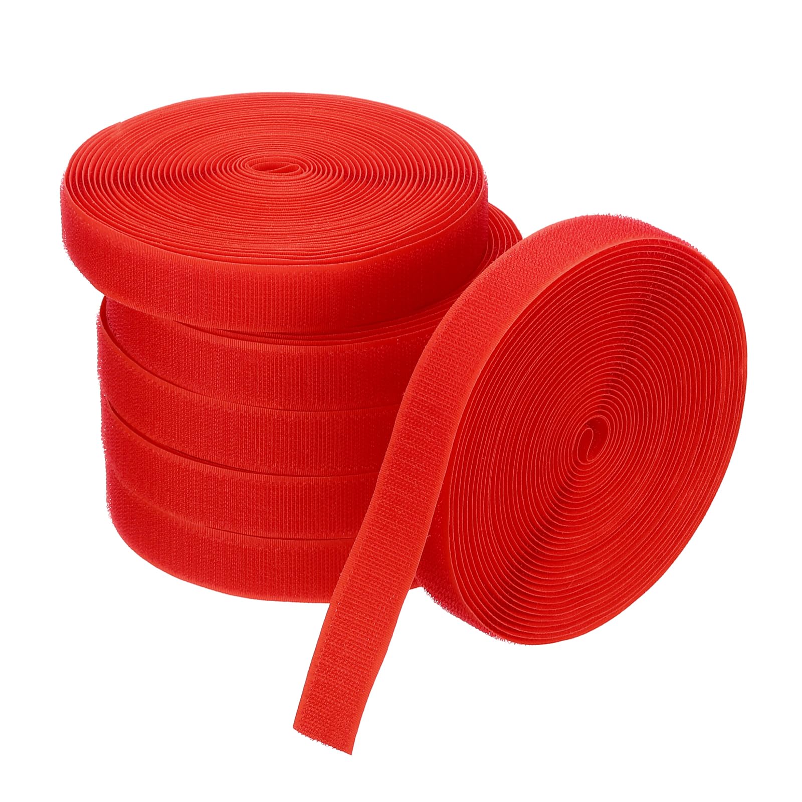 PATIKIL 157Feet Carpet Marker Strips, 6 Rolls Nylon Carpet Stickers for Creating Separate Areas and Flow Line Up for Classroom and Public Area, Red