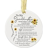 to My Granddaughter Gifts from Grandma - Ceramic Ornament - Granddaughter from Grandma, Birthday, Mother's Day, Graduation Gift