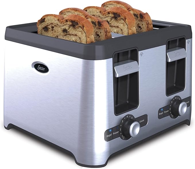 Oster 4 Slice Toaster with Retractable Cord, Stainless Steel Amazon.ca
