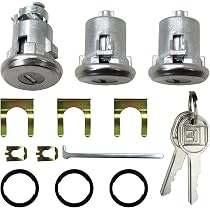 NEW Door & Trunk Lock Set For 1970-1977 Monte Carlo – Includes GM Keys, Stainless Steel Finish 5 thumbnail image