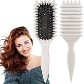 1 PCS Curly Hair Brush, Curl Defining Brush (Beige) | Curly Hair to Reduce Pulling