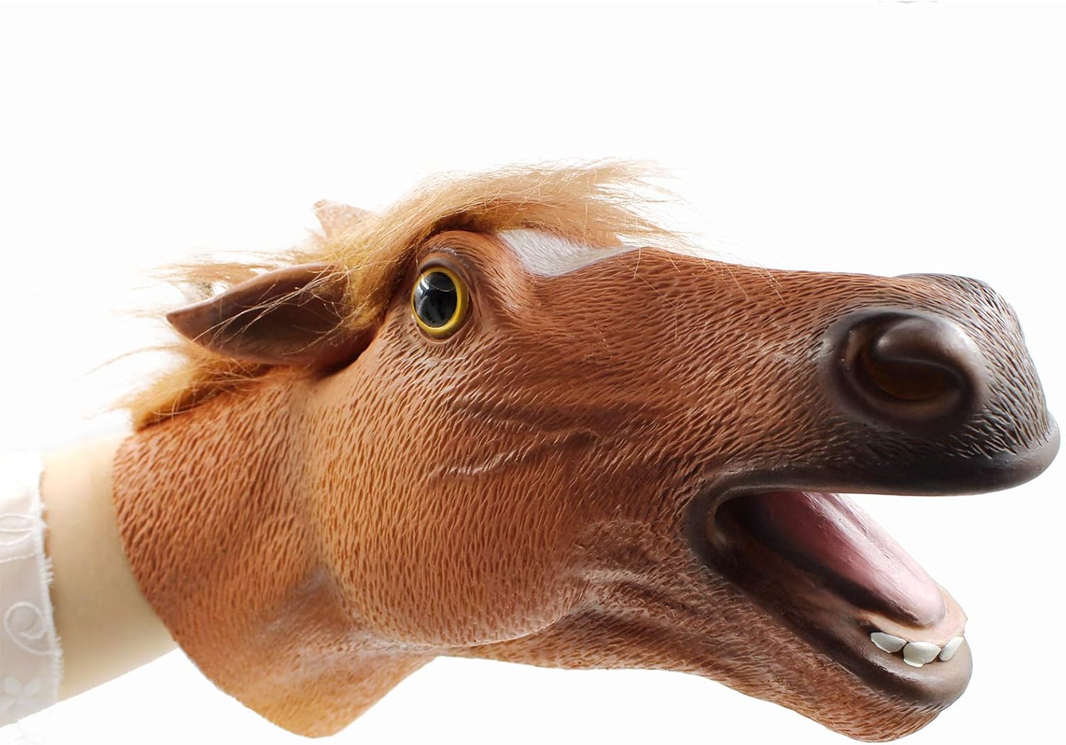 Yolococa Hand Puppet Toys,Soft Rubber Realistic Horse Head