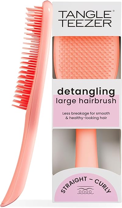 Tangle Teezer Large Ultimate Detangler Peach Glow - Wet & Dry Detangling Brush