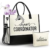 InnoBeta Boss Lady Gifts for Women, Chaos Coordinator Gifts for Women, Nurse Teacher Thank You Bags Coworkers Female Secretary Supervisor Busy Mom with Top Zipper Closure and Shoulder Strap