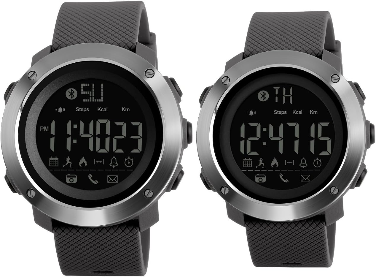 Unisex Multifunctional LED Waterproof Smart Watch with Pedometer Bluetooth Sleeping Monitor Call Remind