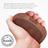 RustiK Labour/Birthing Comb Natural Pear Wood Acupressure Pain Relief view 2