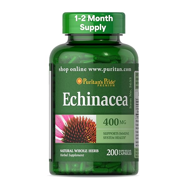 PURITAN’S PRIDE PREMIUM ECHINACEA NATURAL WHOLE HERB HERBAL...
