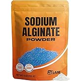 Sodium Alginate Powder 4 oz, Pure Food Grade Bulk Ingredient for Thickening | Premium Molecular Gastronomy Component, Non-GMO &amp; Vegan for Spherification, Culinary Foams, Reverse Spheres