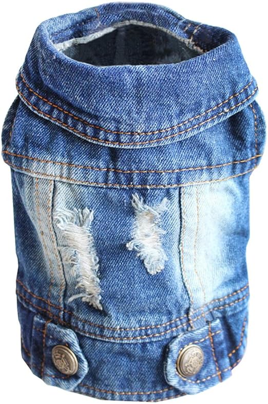 dog jean jacket amazon