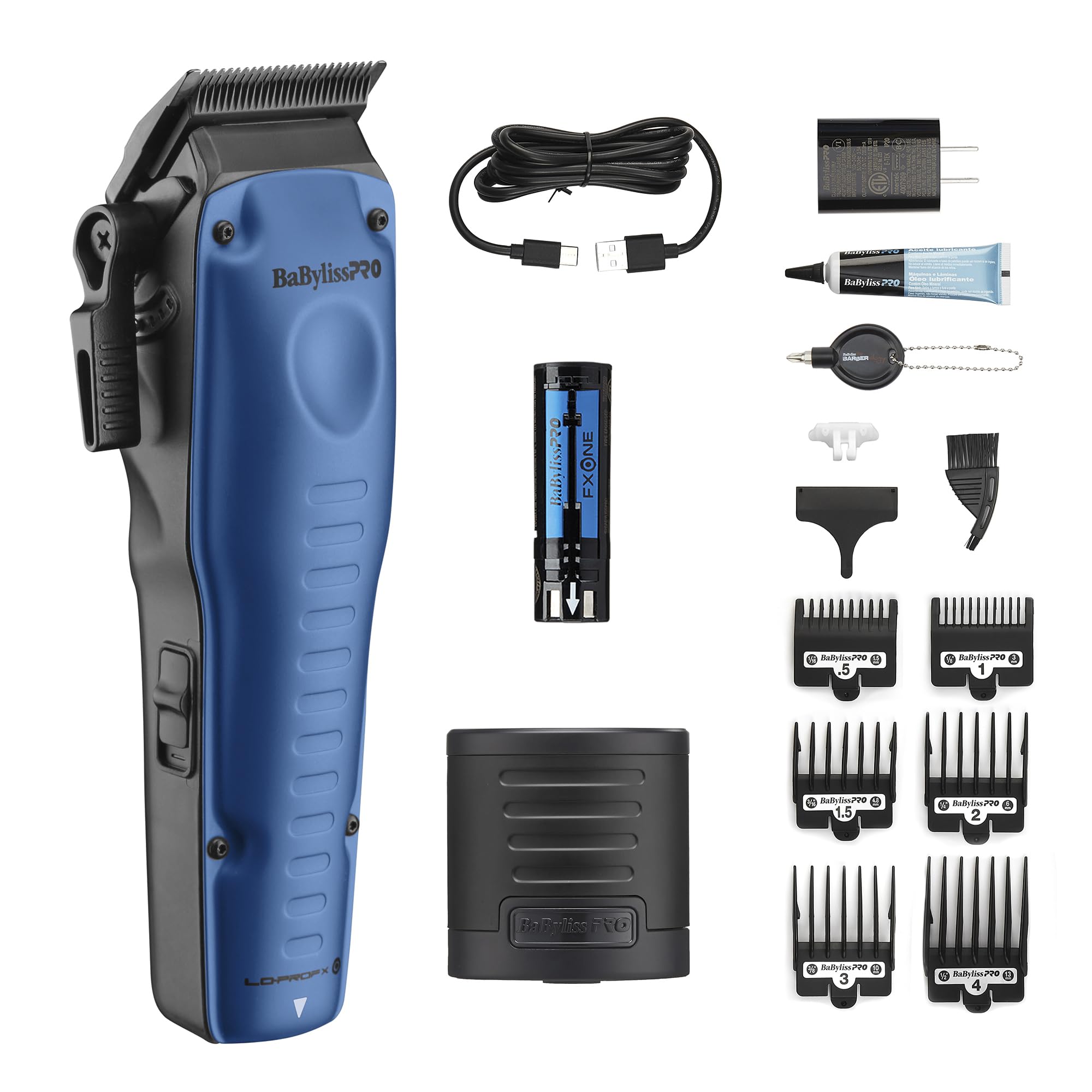 Photo 1 of BaBylissPRO® FXONE LO-PROFX Limited Edition Black & Blue Clipper