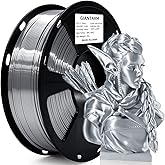GIANTARM Silk Metallic Silver PLA 3D Printer Filament 1kg Spool, 1.75mm Dimensional Accuracy +/-0.03mm, 1080 Feet per Roll, Vacuum Packaging