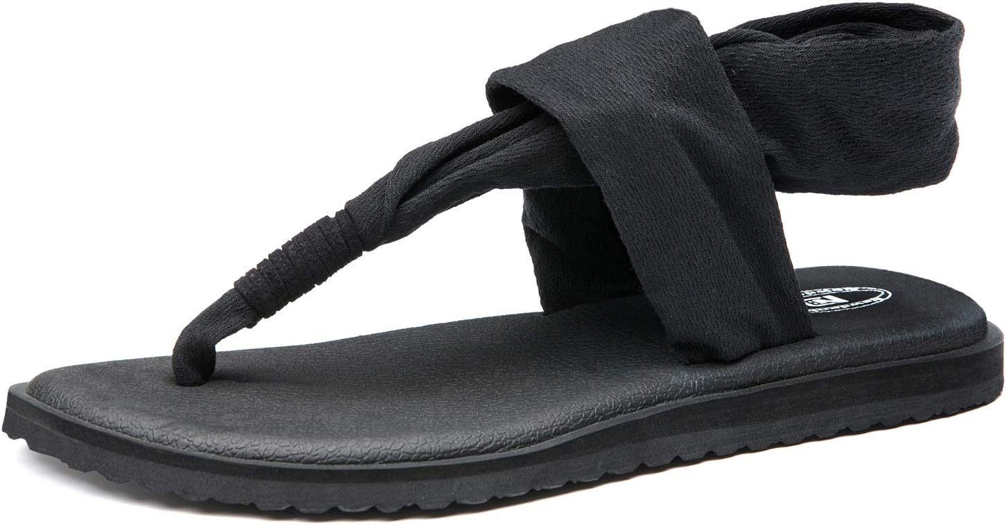 Ranberone Womens Yoga Sling Flip Flops Mat Thong Sandals Size 5-13