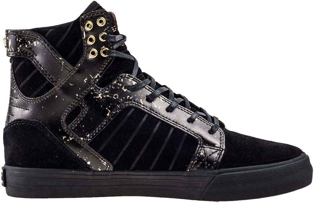 supra black and gold high tops