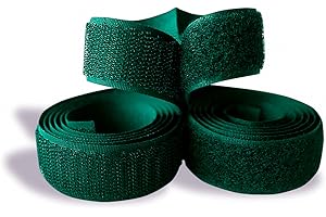 SHERIFFDRINK Hook and Loop Tape Dark Green 1 inch Width Sew On Non-Adhesive 1 Yard Length Hook and Loop Tape Fastener Tape for Military Gear Uniform Clothes Bags Shoes DIY Crafts