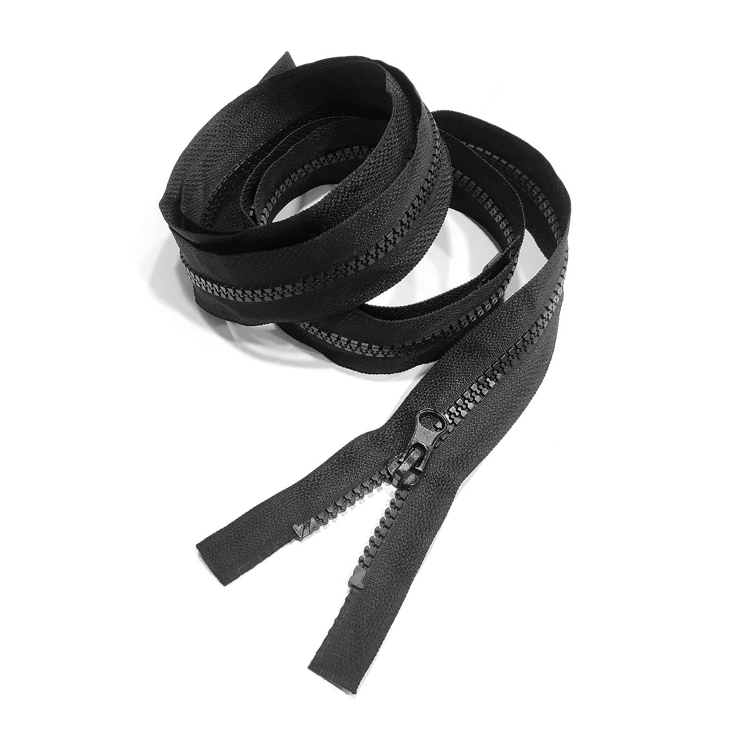 ZWZNBL 2 Pack 27 inch 70cm Black Zips - Strong Nylon Closed End Zip Fasteners. Ideal for Sewing, Dressmaking, Skirts, Bags, Cushions, Craft and Accessories