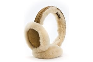 IKEPOD Women Winter Earmuffs Fluffy Sheepskin Ear Muff Cold Weather Windproof Ear Warmers Outdoor Fleece Ear Covers