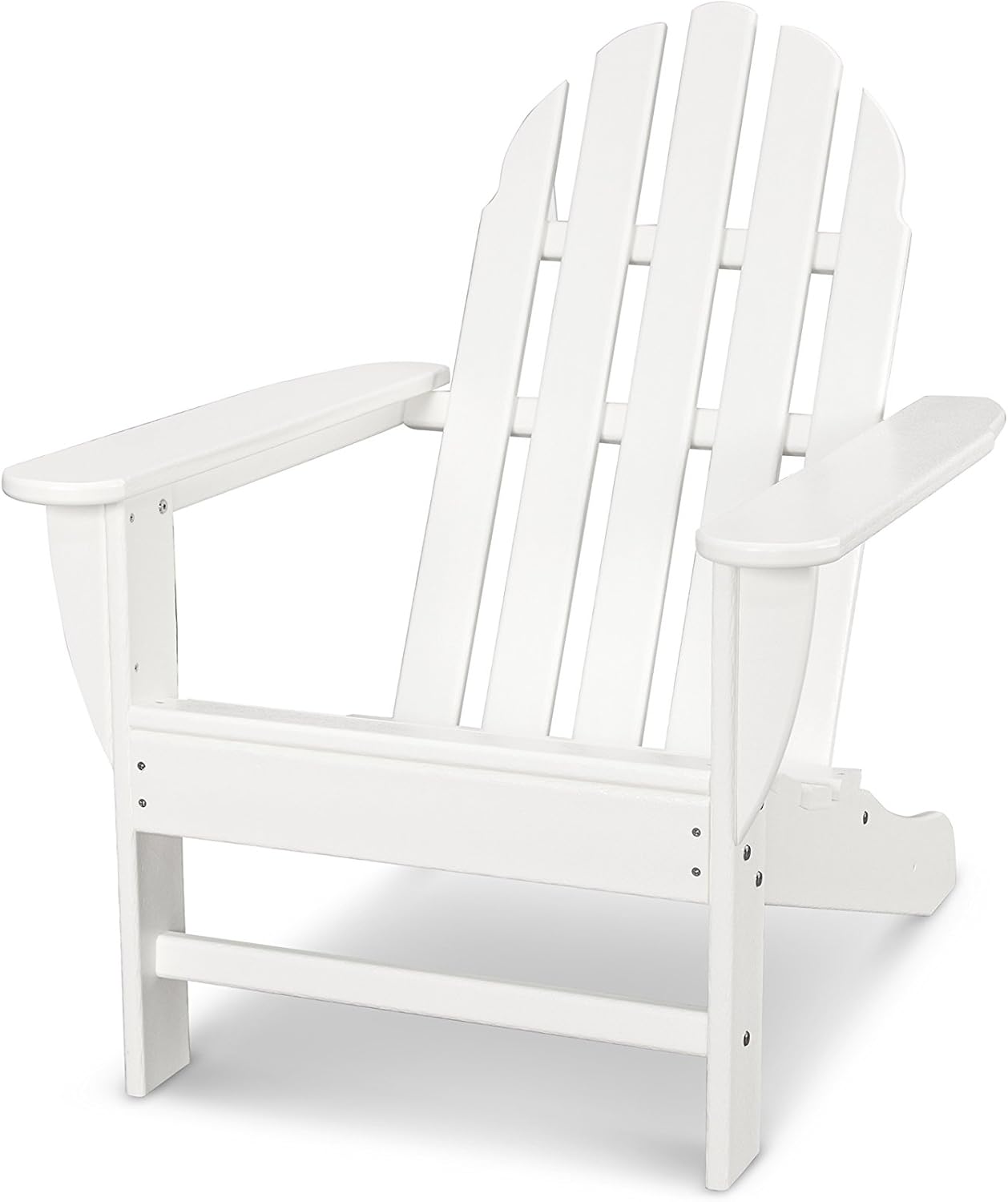 POLYWOOD AD4030WH Classic Outdoor Adirondack Chair, White : Garden & Outdoor