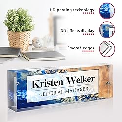 Custom Office Name Plate for Desk - Desk Name Plate