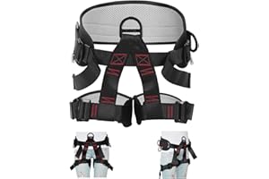 HeeJo Climbing, Safety Safe Seat Belt for Outdoor Tree Climbing, Outward Band Expanding Training Large Size,Climbing Gear