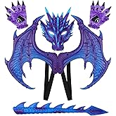Yummiman Dragon Wings Tail Claw Mask Costume Set Halloween Masquerade Cosplay Costumes