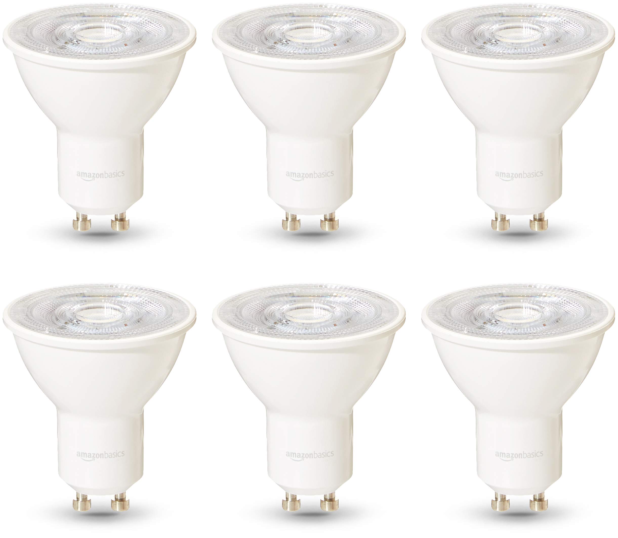 AmazonBasics Commercial Grade LED Light Bulb 50Watt Equivalent, GU10